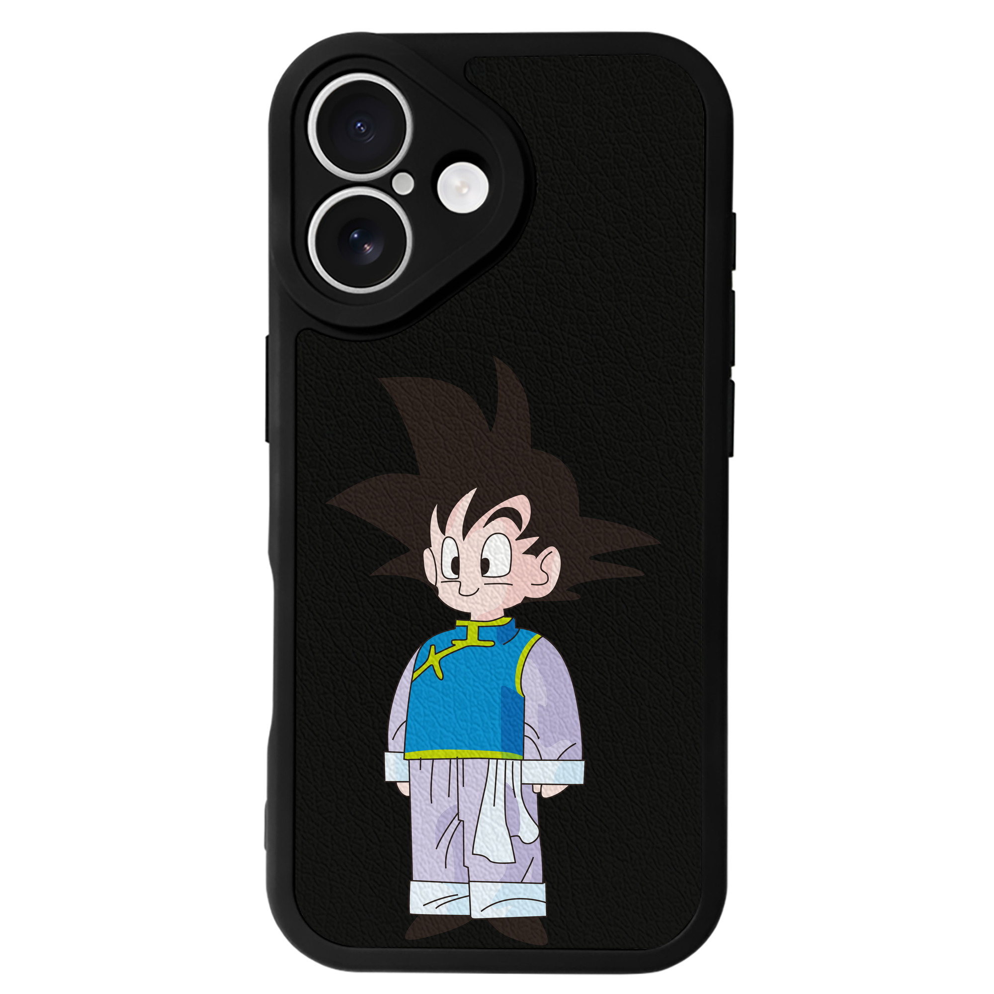 （画像用） ドラゴンボール 孫悟空（そん ごくう）Son Goku カカロット DRAGON BALL Kakarotto 【iPhone 16シリーズ対応】シリコンスマホケース（レザー調） 材質：シリコン
